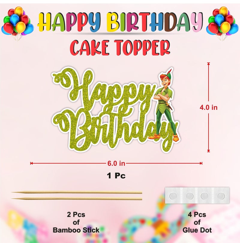 Seyal Petr Pan Happy Birthday Cake Topper - Image 2